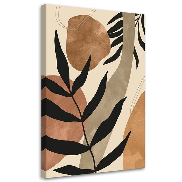 Kunstdruck auf Leinwand 'Botanical Leaf Pattern 2'