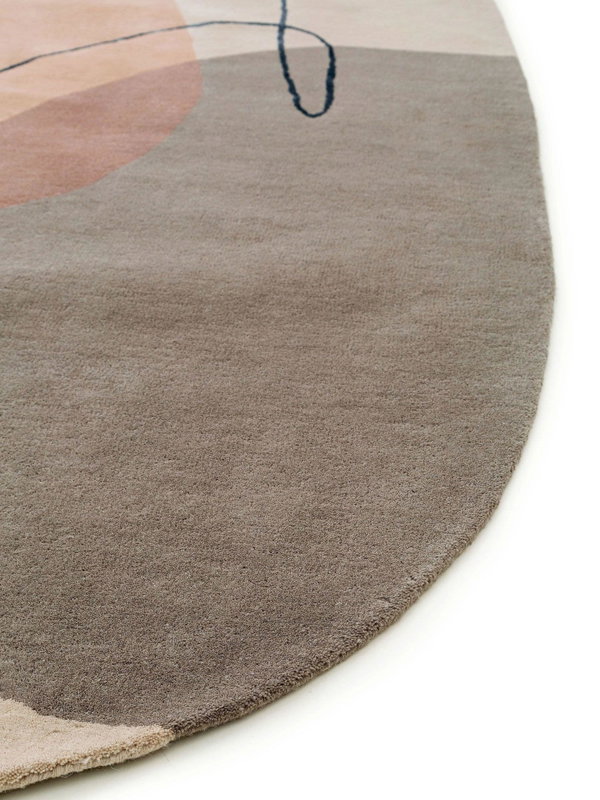 Design Wollteppich Shape Bunt