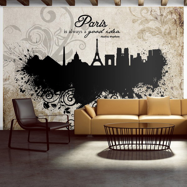 Papier peint 'Paris is always a good idea - vintage'