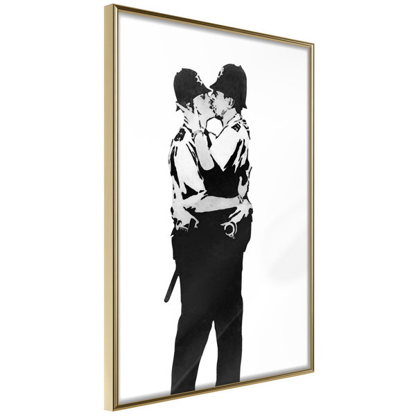 Poster 'Kissing Coppers'