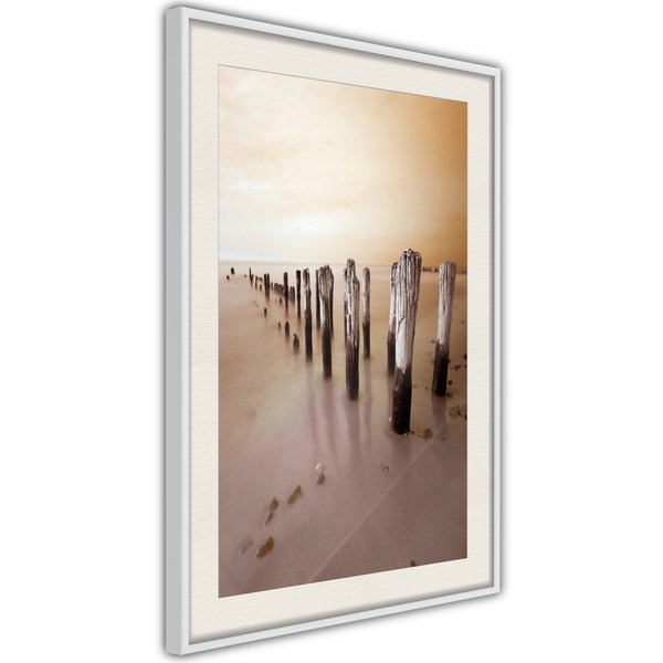 Poster 'Breakwater in Sepia'