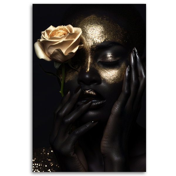 Kunstdruck auf Leinwand 'Golden Elegance 8'