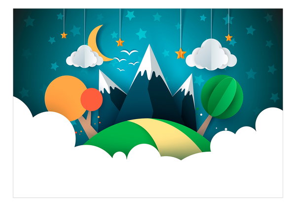 Selbstklebende Tapete 'Little Traveller'