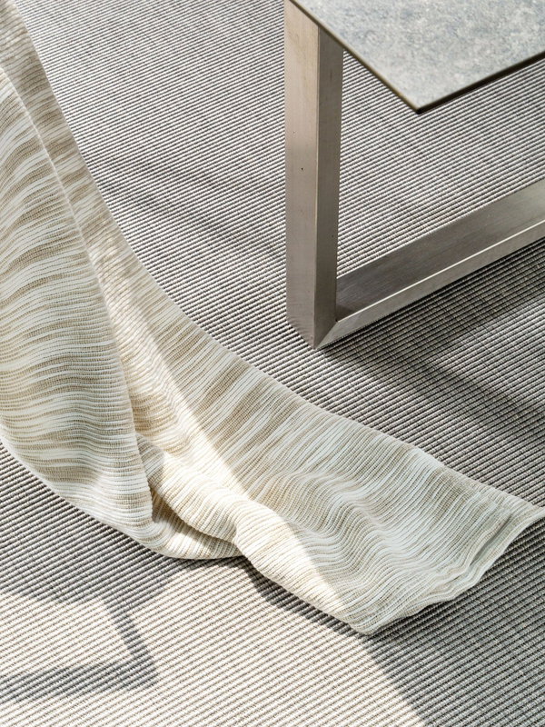 Tappeto fatto a mano 'Metro Light Grey' 80x150cm