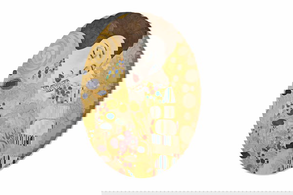 Tableau rond 'Embrace in Art'