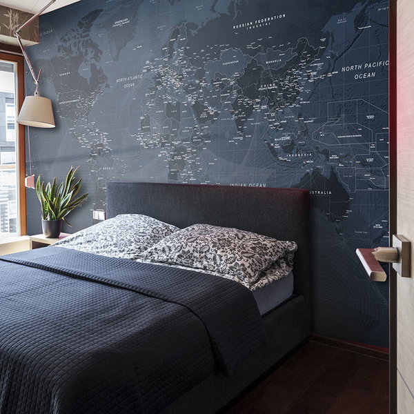 Carta da parati 'Cobalt World'