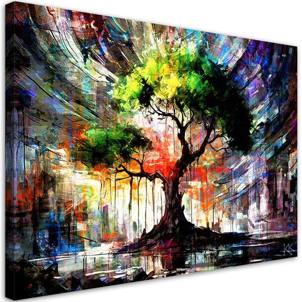 Canvas Poster 'Tree of Radiant Renewal'