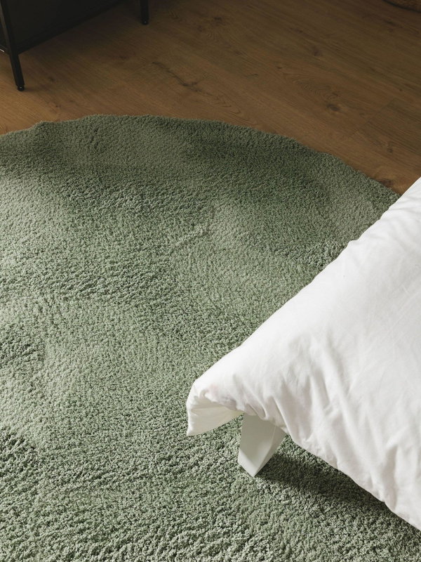 Design Hochflorteppich Soda Hellgrün