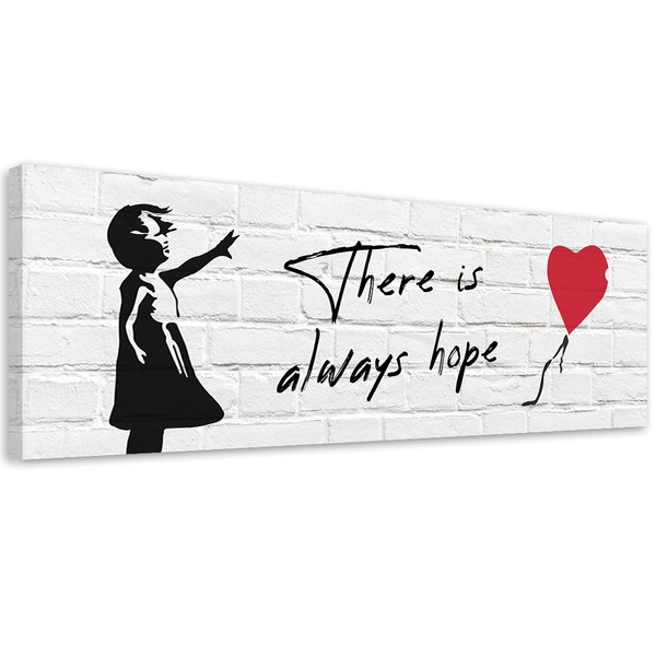 Kunstdruck auf Leinwand 'Ballon Girl Hope'