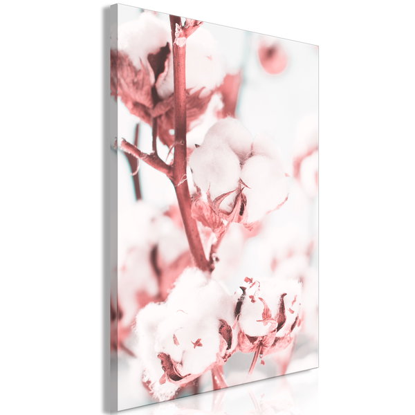 Art print on canvas 'Blooming Cotton Vertical'