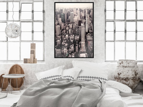 Poster 'New York from a Bird's Eye View'