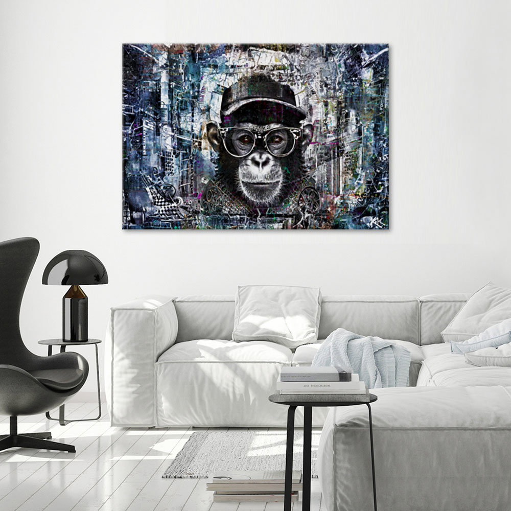 Canvas Poster 'Cyber Simian Sentinel 3'