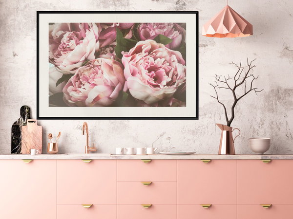Poster 'Pink Peonies'