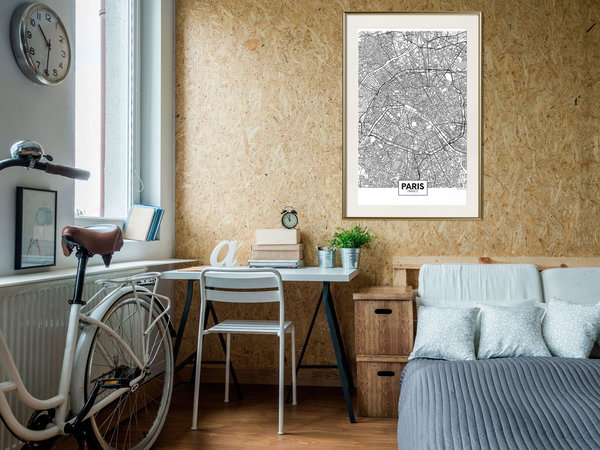 Poster 'City Map: Paris'
