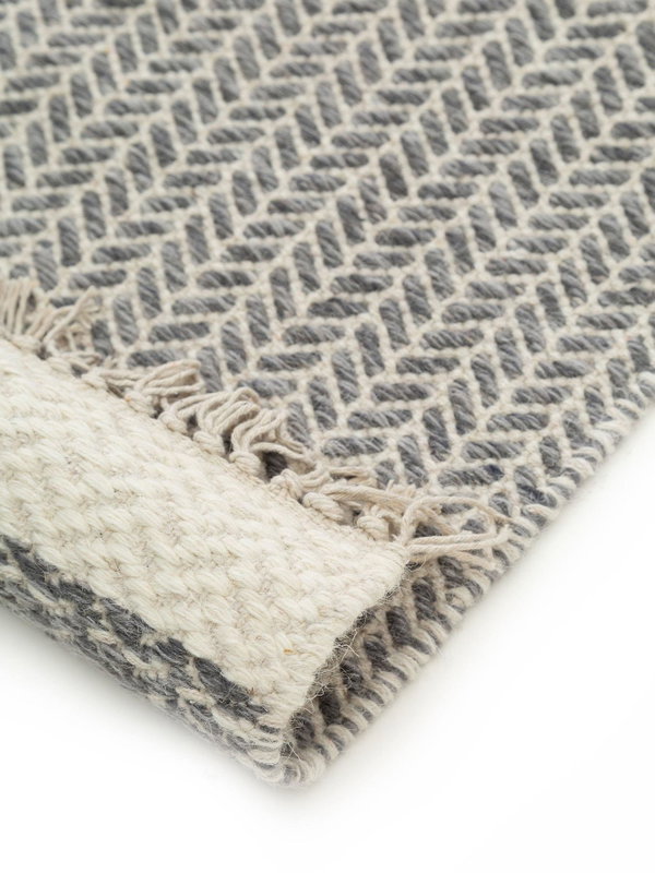 Design Wollteppich Kim Grau