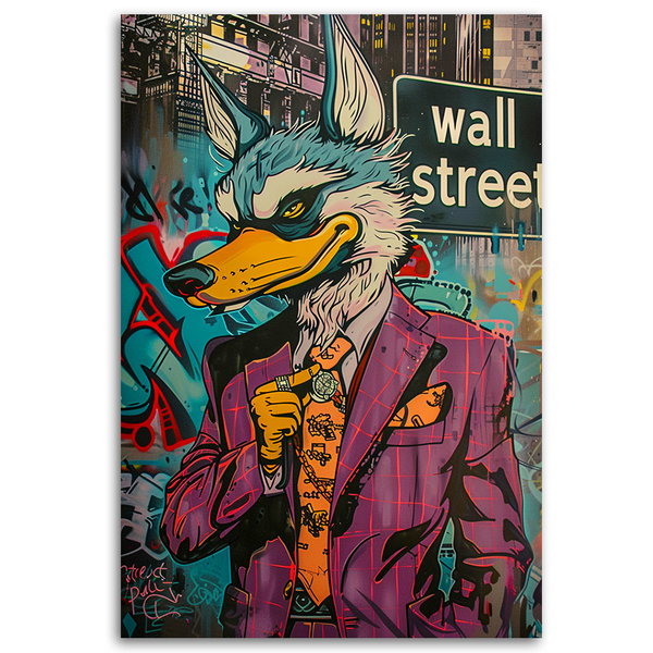 Kunstdruck auf Leinwand 'Urban Hare Majesty 3'
