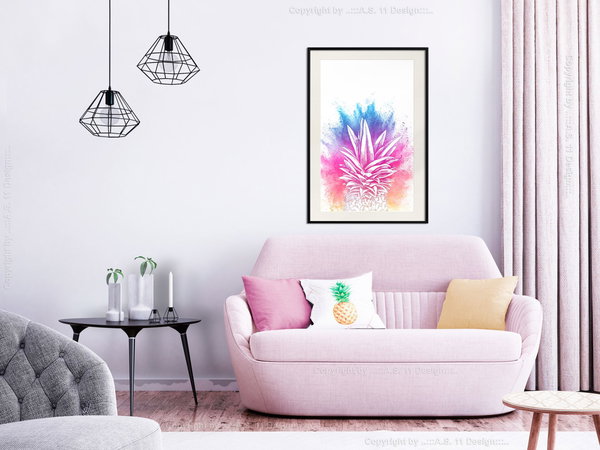 Poster 'Colourful Pineapple'