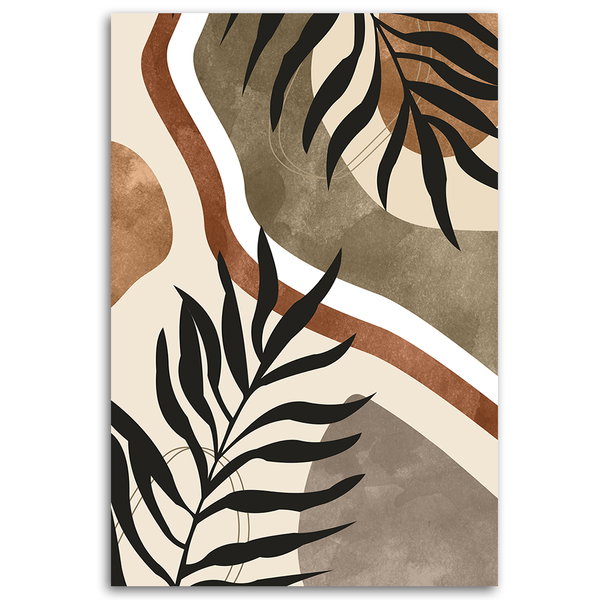 Kunstdruck auf Leinwand 'Botanical Leaf Pattern 1'