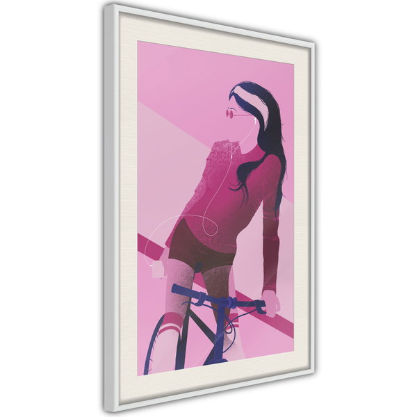 Poster 'Woman on Bicycle'