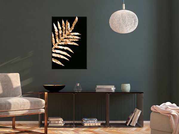 Kunstdruck auf Leinwand 'Magic Fern Vertical'