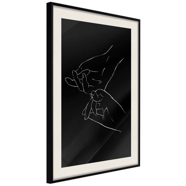 Poster 'Joined Hands (Black)'
