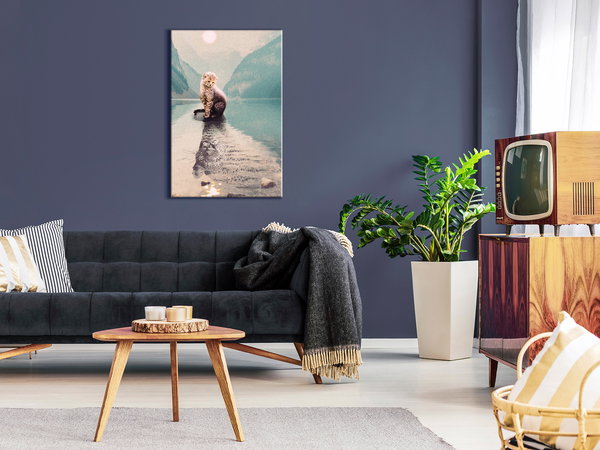 Kunstdruck auf Leinwand 'Longing Vertical'
