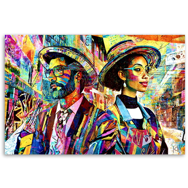 Kunstdruck auf Leinwand 'Urban Awakening in Color 6'