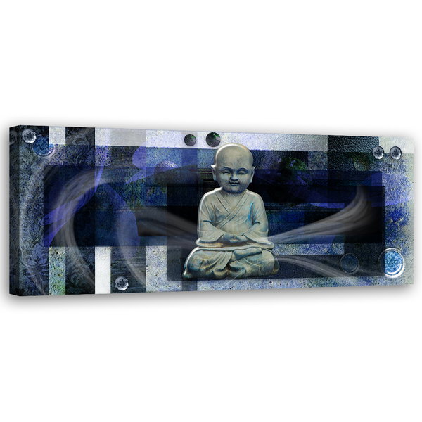 Kunstdruck auf Leinwand 'Tranquil Harmony in Blue'