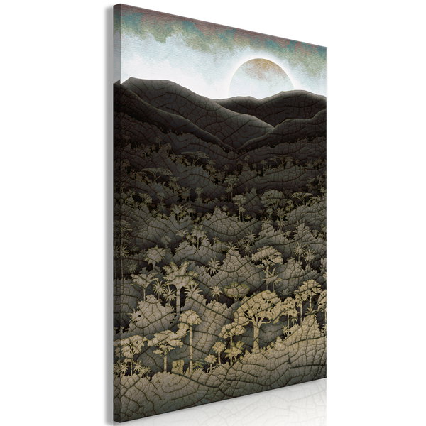 Impression sur toile 'Jungle Structure Vertical'