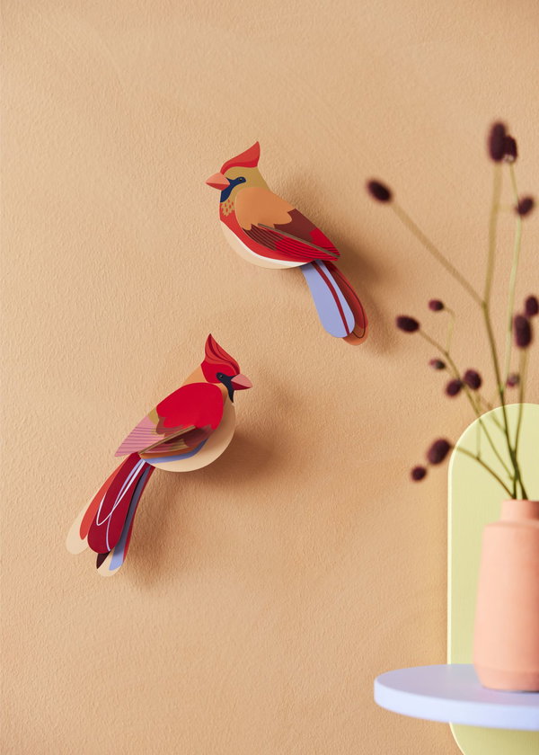 Wanddeko Papier 'Kardinal'