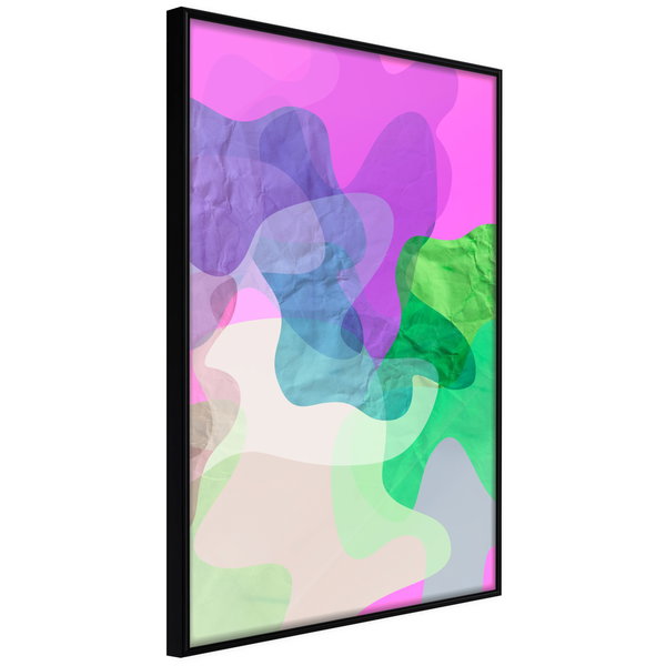Poster 'Colourful Camouflage (Pink)'