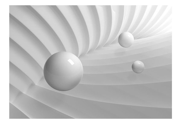 Tapete 'Weiße Symmetrie'
