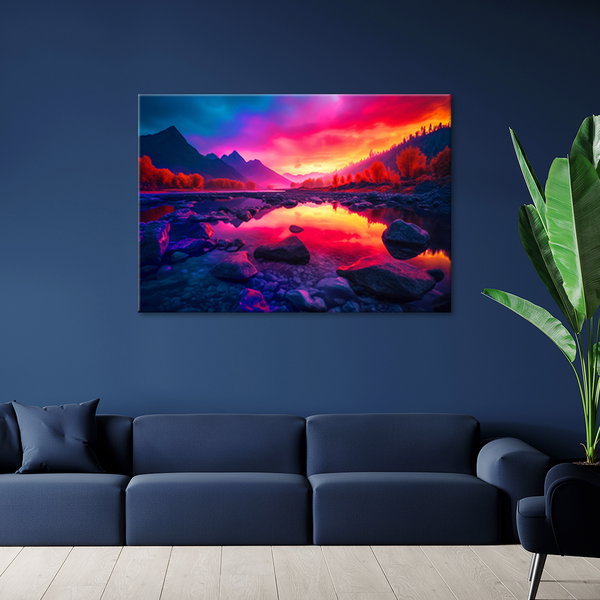 Canvas Poster 'Radiant Ocean Sunset 5'