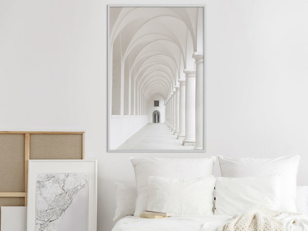 Poster 'White Colonnade'