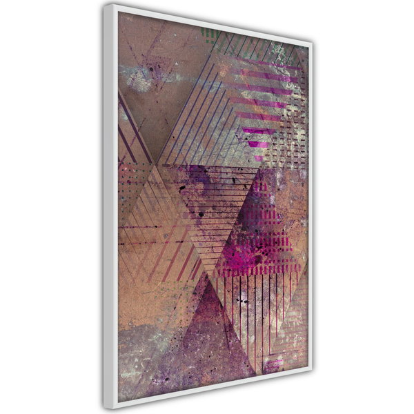 Poster 'Pink Patchwork II'
