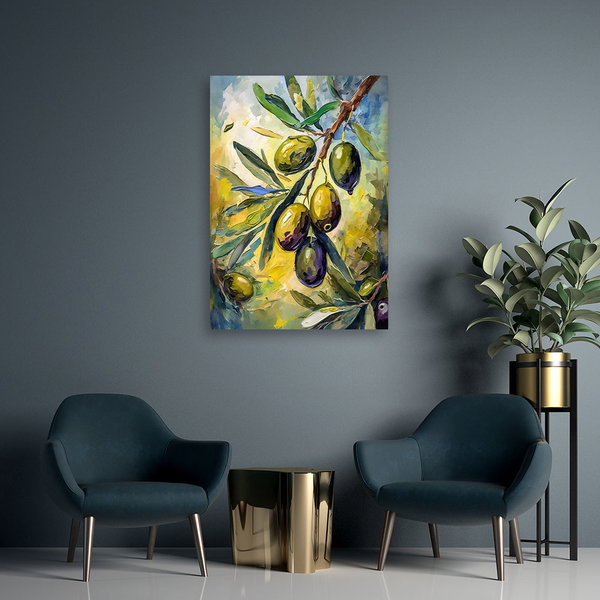 Kunstdruck auf Leinwand 'Olive Grove Serenity 1'