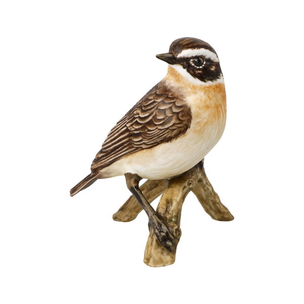Porzellan Figur 'Braunkehlchen' von Goebel 7x9x7cm