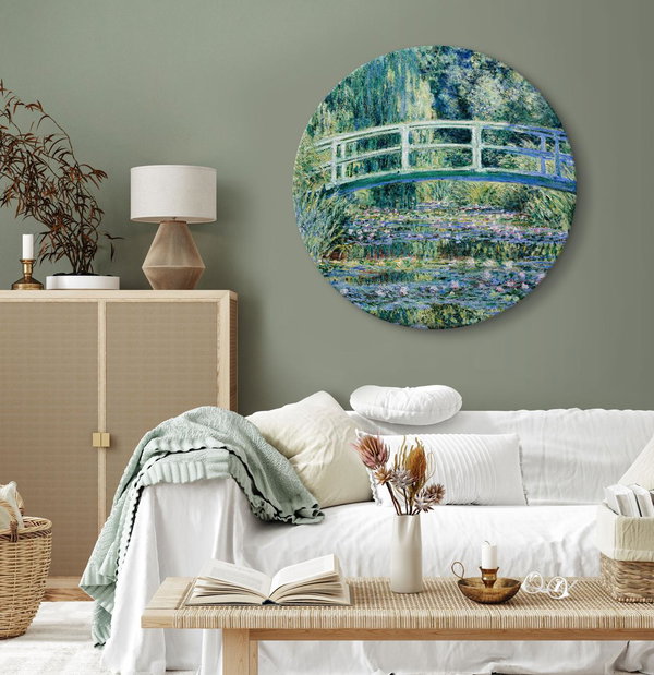 Rundes Bild 'Monet's Jpn Bridge'