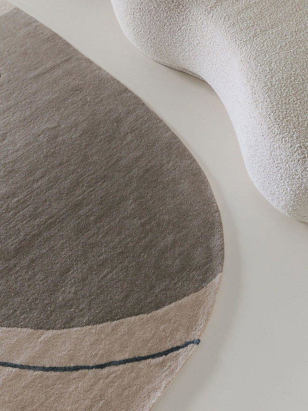 Design Wollteppich Shape Bunt