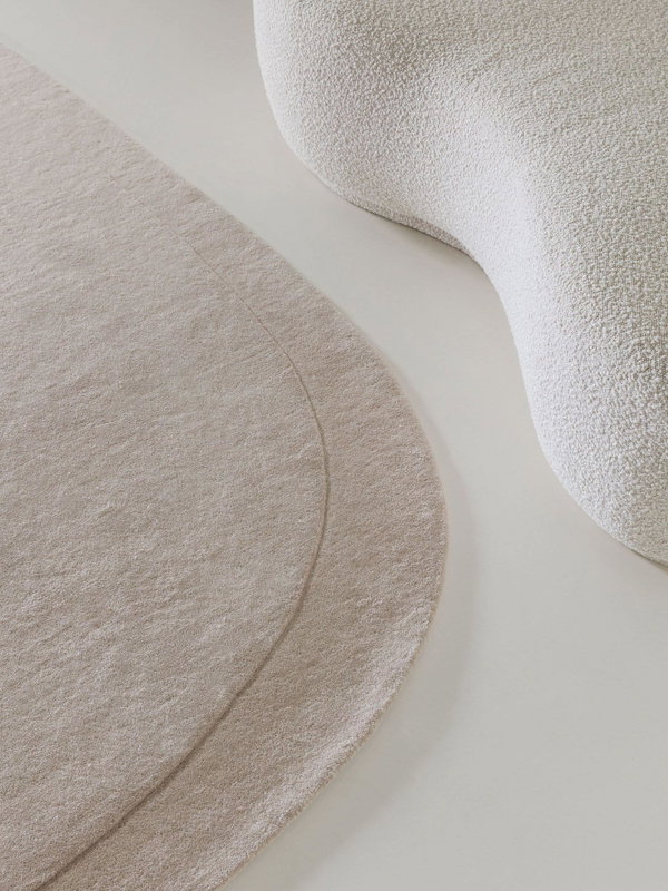 Design Wollteppich Shape Beige