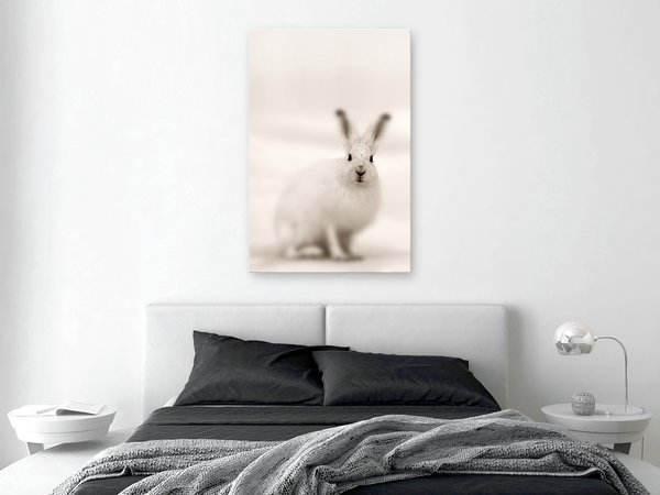 Kunstdruck auf Leinwand 'Fearful Look Vertical'