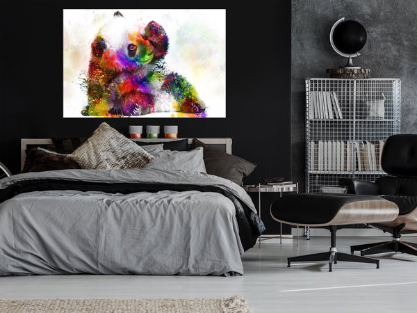 Kunstdruck auf Leinwand 'Little Panda Wide'