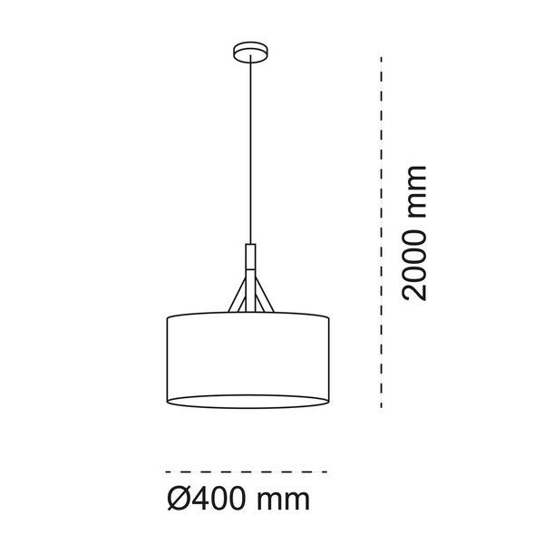 Suspension luminaire 'Abi PL4'