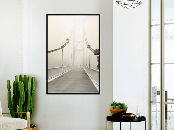 Poster 'Bridge Disappearing into Fog'