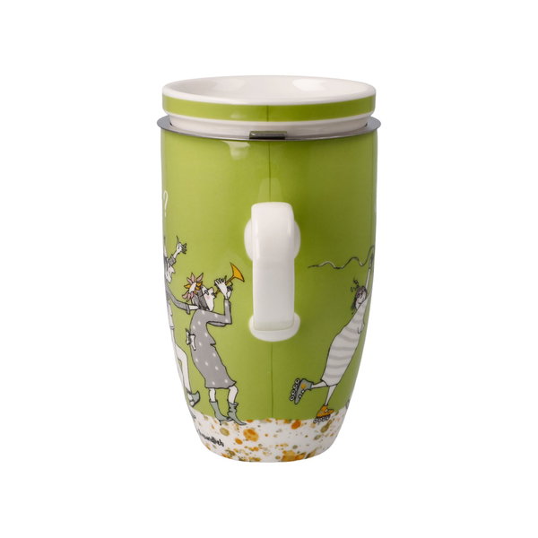 Goebel Teetasse mit Sieb und Deckel 'Bestes Alter'