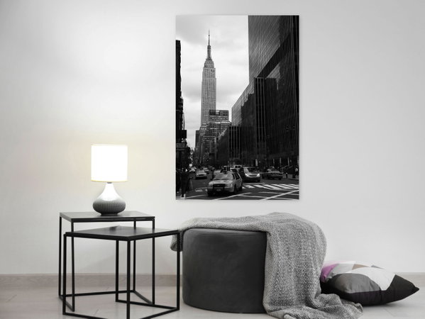 Art print on canvas 'Street in New York Vertical'