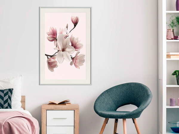 Poster 'Blooming Magnolias I'
