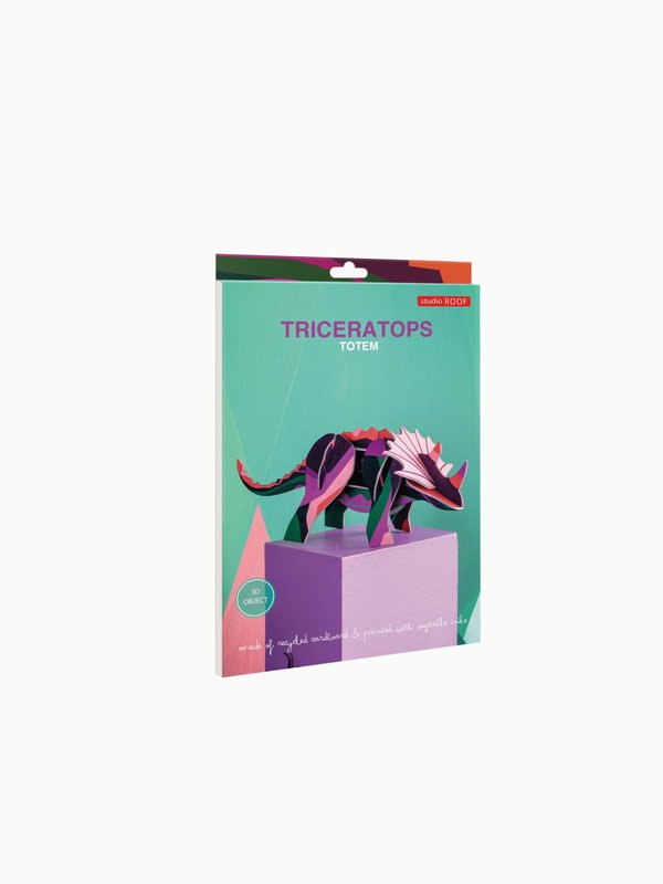 Papierskulptur 'Triceratops'