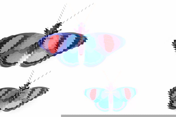 Wall deco 3d of cardboard 'Duo Butterfly Decor'