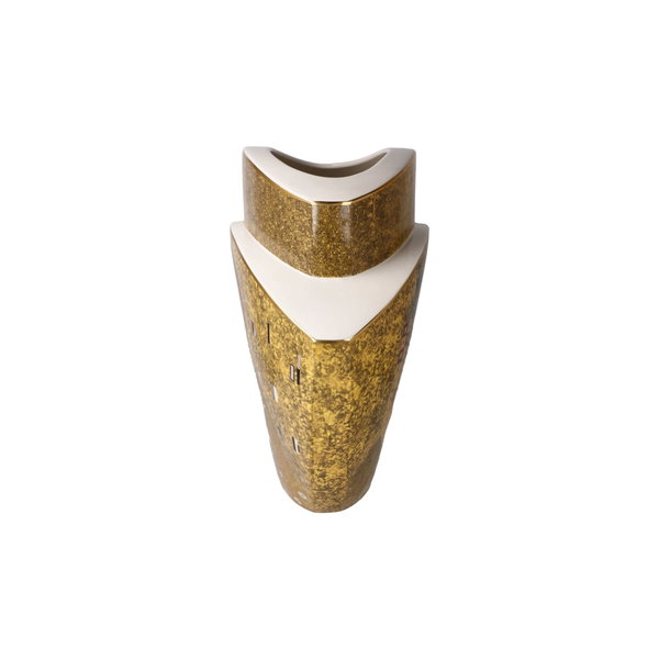 Vase en porcelaine 'Golden Affection' de Gustav Klimt 10x20x22cm